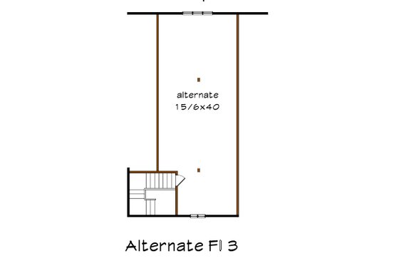Floor Plan - Other Floor for Craftsman House Plan #79-279 - 4 bed, 3 bath