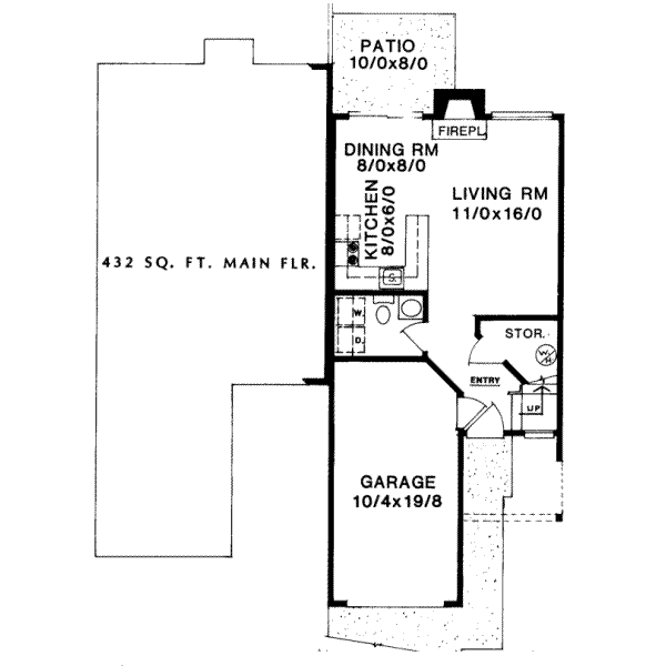 Floor Plan - Main Floor Plan #303-453