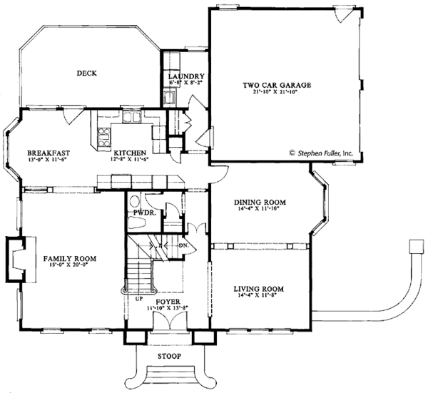 Architectural House Design - Country Floor Plan - Main Floor Plan #429-72