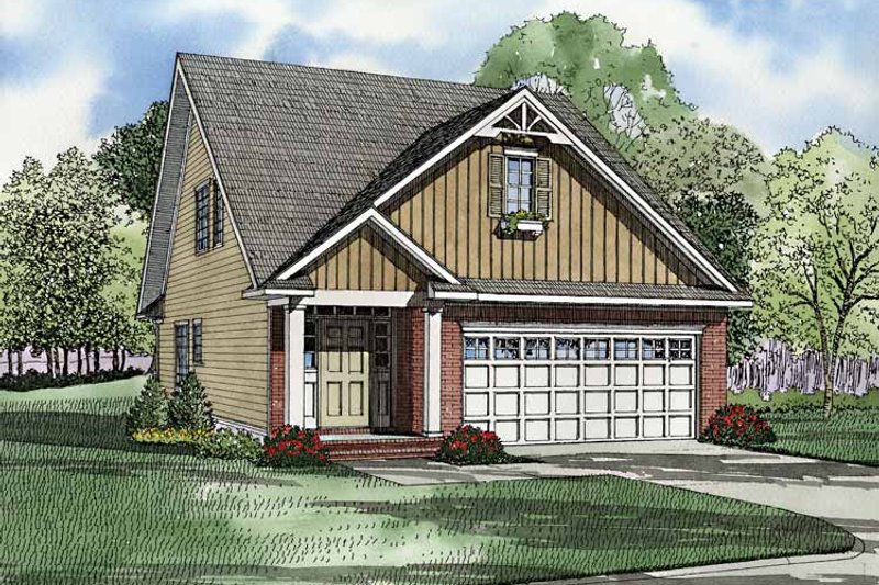 Dream House Plan - Craftsman Exterior - Front Elevation Plan #17-3244