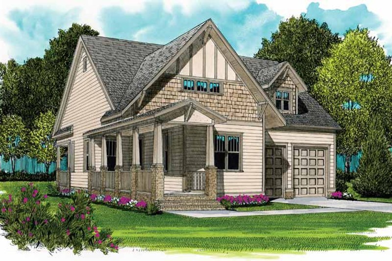 House Design - Craftsman Exterior - Front Elevation Plan #413-897