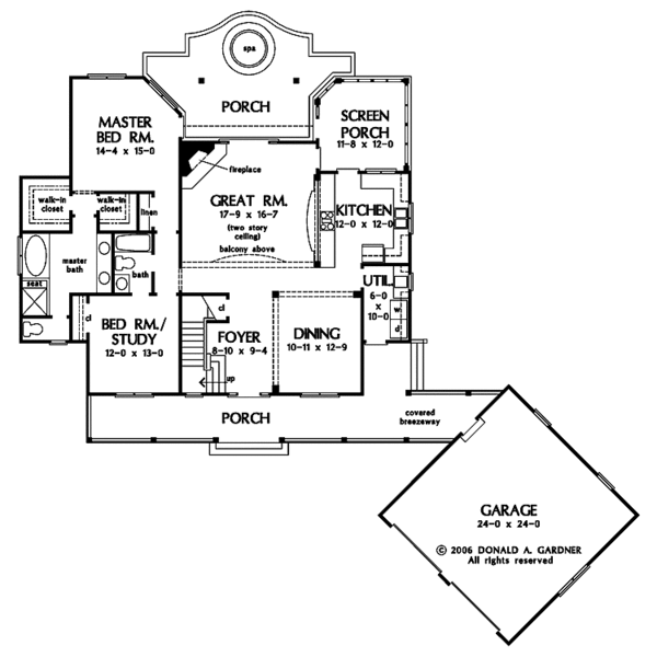 Dream House Plan - Country Floor Plan - Main Floor Plan #929-807