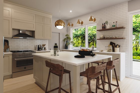 Interior - Kitchen 2 for Contemporary House Plan #23-2726 - 3 bed, 2 bath