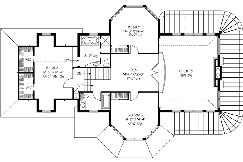 Home Plan - Floor Plan - Upper Floor for Country House Plan #23-2470 - 3 bed, 2.5 bath