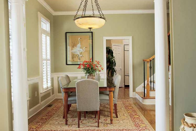 Architectural House Design - Interior - Dining Room for Country House Plan #37-242 - 4 bed, 3.5 bath