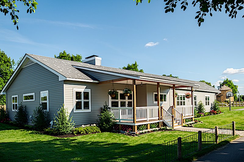 Ranch Style House Plan - 3 Beds 2 Baths 1955 Sq/Ft Plan #30-166 Exterior