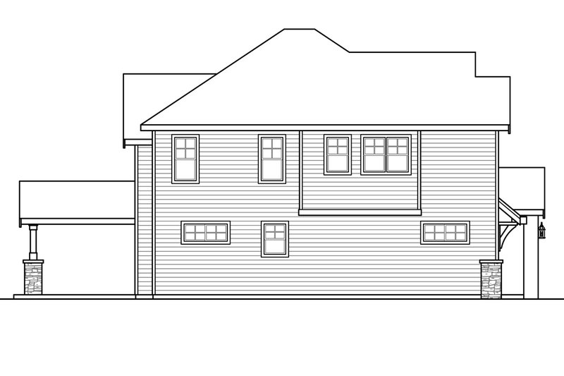 Architectural House Design - Exterior - Other Elevation for Traditional House Plan #124-1033 - 4 bed, 4 bath