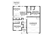 Cottage Style House Plan - 2 Beds 2 Baths 1020 Sq/Ft Plan #112-255 