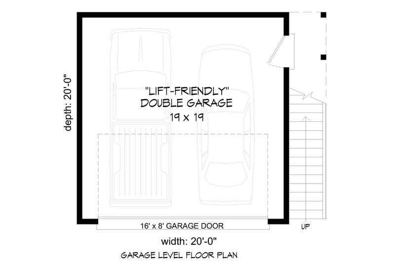 Architectural House Design - Floor Plan - Main Floor for Contemporary House Plan #932-111, 0 bath