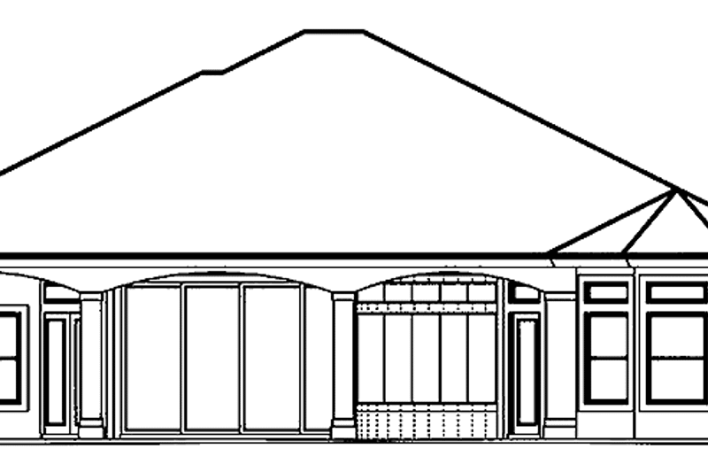Dream House Plan - Exterior - Rear Elevation for Mediterranean House Plan #1017-10 - 3 bed, 3.5 bath