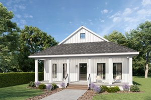 Home Plan - Barndominium Exterior - Front Elevation Plan #44-222