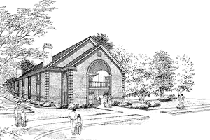 Dream House Plan - Exterior - Front Elevation for Classical House Plan #45-412 - 8 bed, 8 bath