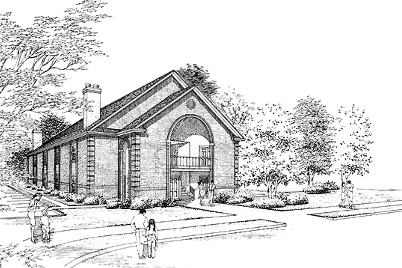 Home Plan - Classical Exterior - Front Elevation Plan #45-412
