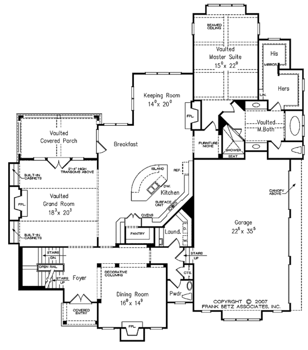 House Plan Design - Country Floor Plan - Main Floor Plan #927-479