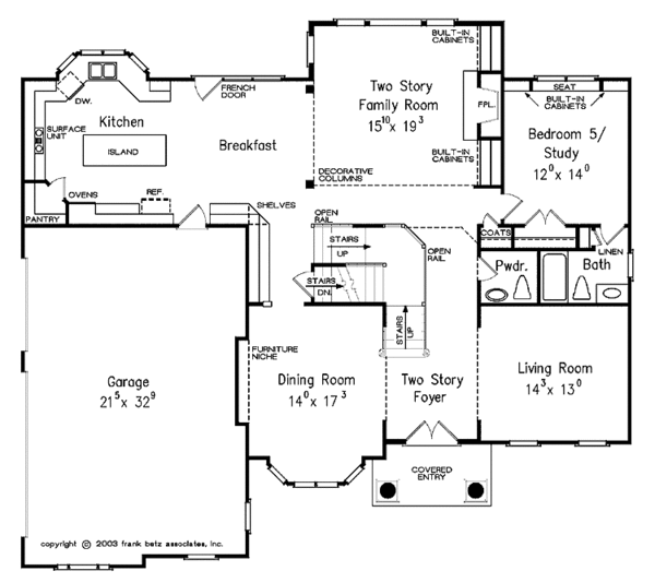 House Plan Design - Classical Floor Plan - Main Floor Plan #927-920