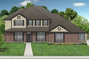 Country Exterior - Front Elevation Plan #84-420