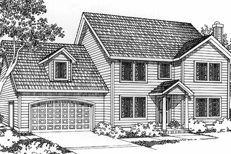 Architectural House Design - Traditional Exterior - Front Elevation Plan #997-23