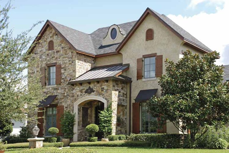 Architectural House Design - Exterior - Front Elevation 5 for European House Plan #1019-5 - 5 bed, 5 bath