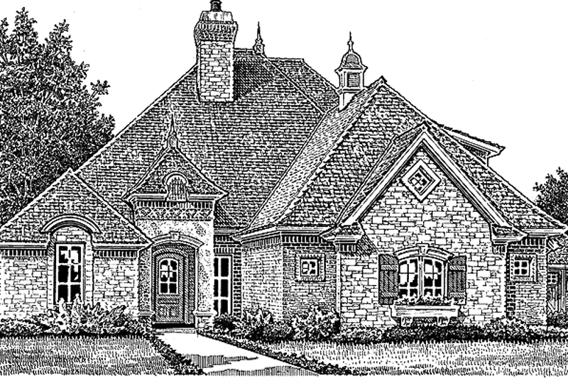 Home Plan - Country Exterior - Front Elevation Plan #310-1245