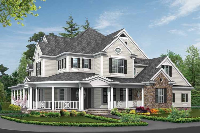 Dream House Plan - Exterior - Front Elevation 7 for Country House Plan #132-352 - 4 bed, 4.5 bath
