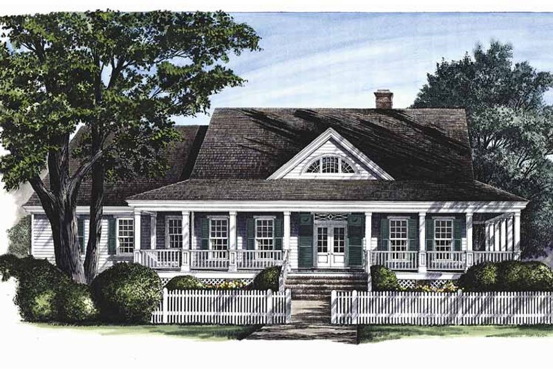 Home Plan - Exterior - Front Elevation for Classical House Plan #137-297 - 3 bed, 2.5 bath