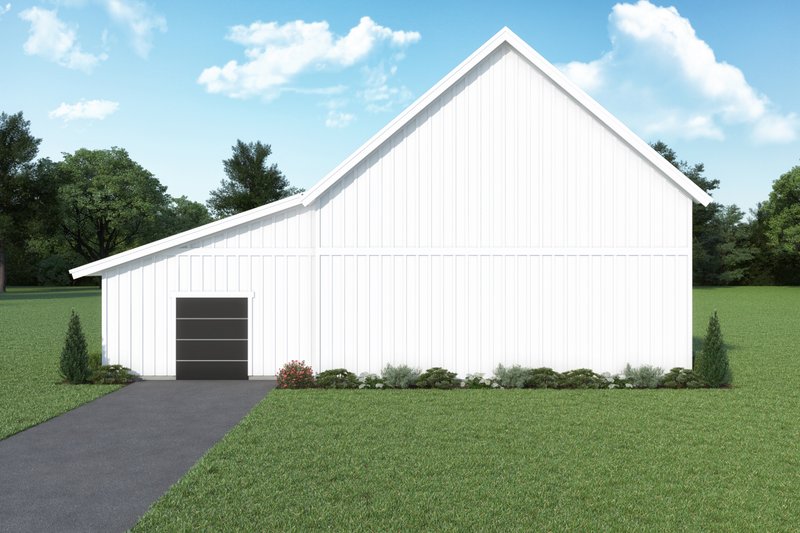 Dream House Plan - Exterior - Rear Elevation for Barndominium House Plan #1070-243 - 1 bed, 1 bath