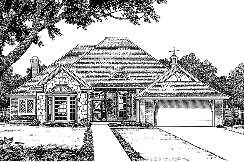 Dream House Plan - Country Exterior - Front Elevation Plan #310-1148