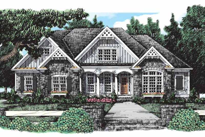 Home Plan - Exterior - Front Elevation 10 for Country House Plan #927-295 - 4 bed, 3 bath