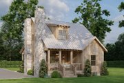 Cabin Style House Plan - 2 Beds 2 Baths 1266 Sq/Ft Plan #923-388 