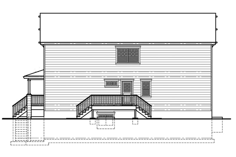 Architectural House Design - Exterior - Other Elevation for Craftsman House Plan #303-473 - 6 bed, 4.5 bath