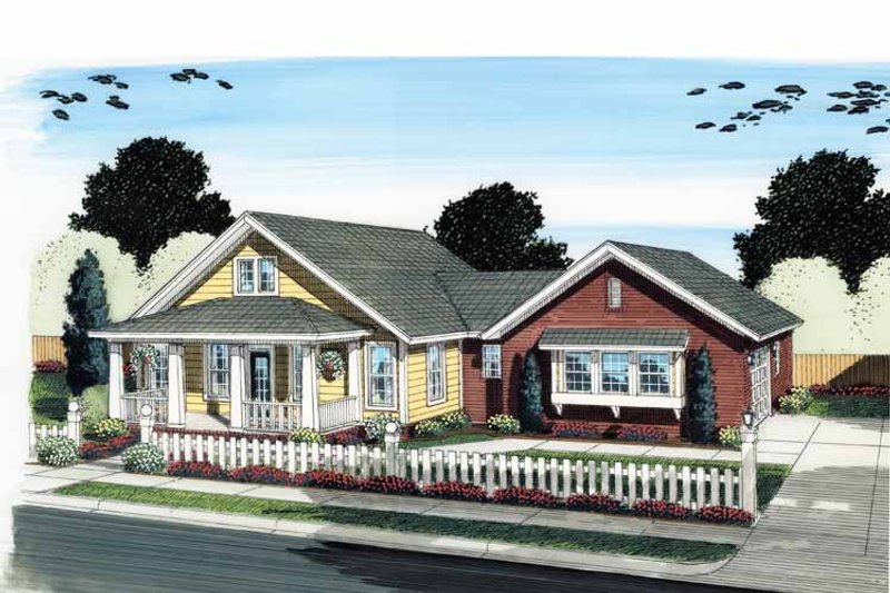 Dream House Plan - Traditional Exterior - Front Elevation Plan #513-2124