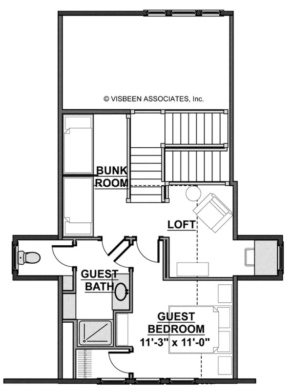 House Design - Craftsman Floor Plan - Upper Floor Plan #928-268