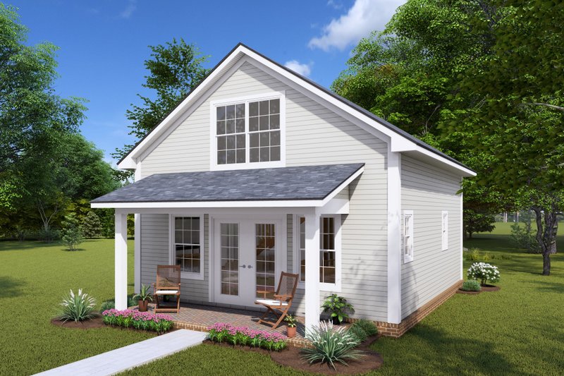 Cottage Style House Plan - 1 Beds 1 Baths 730 Sq/Ft Plan #513-2243 ...