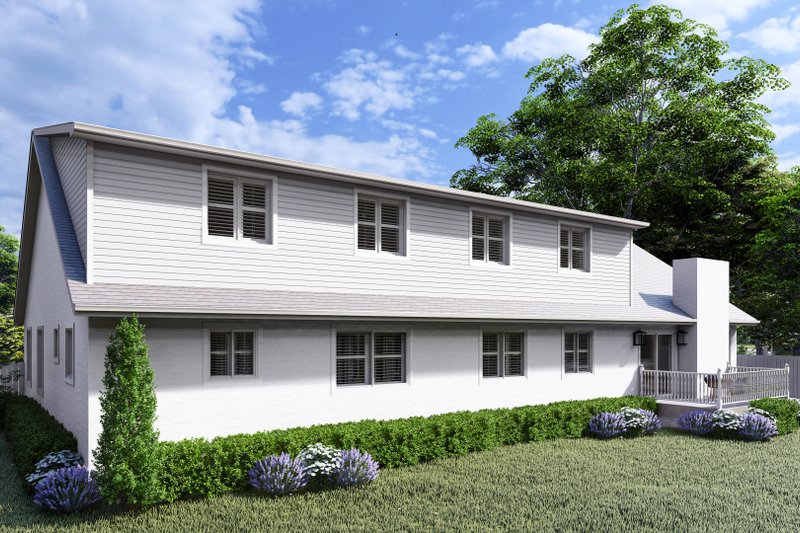 Architectural House Design - Exterior - Rear Elevation for Traditional House Plan #1060-20 - 5 bed, 5 bath