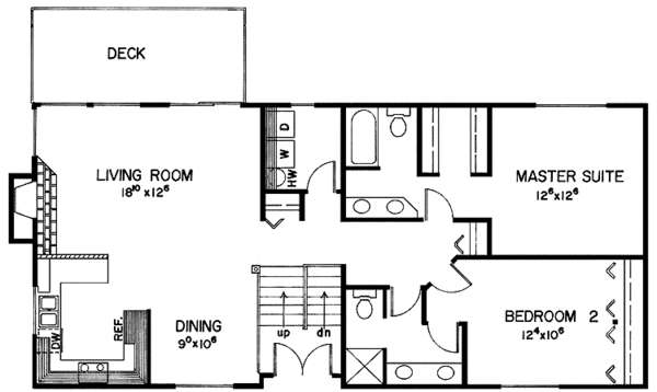 House Plan Design - Contemporary Floor Plan - Main Floor Plan #60-769
