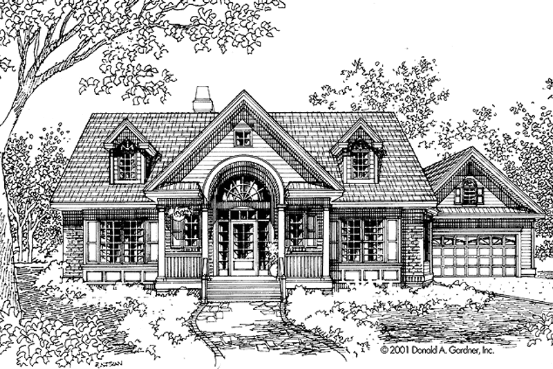 Home Plan - Exterior - Front Elevation 3 for Country House Plan #929-622 - 3 bed, 2.5 bath