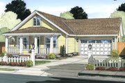 Cottage Style House Plan - 3 Beds 2 Baths 1277 Sq/Ft Plan #513-2093 