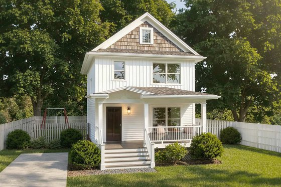 Exterior - Front Elevation for Craftsman House Plan #79-311 - 3 bed, 2.5 bath