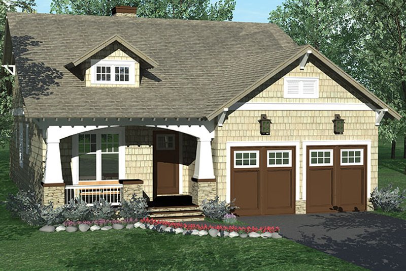Dream House Plan - Craftsman Exterior - Front Elevation Plan #453-612