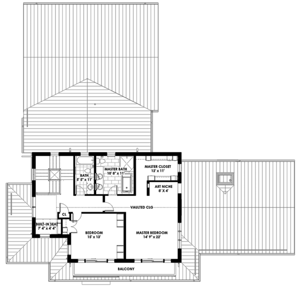 Barndominium Floor Plan - Upper Floor Plan #1042-18