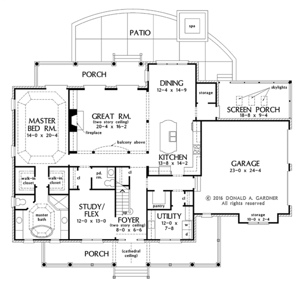 Dream House Plan - Traditional Floor Plan - Main Floor Plan #929-1017