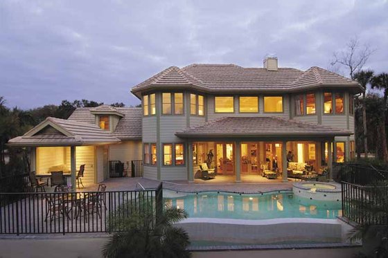 Exterior - Rear Elevation 3 for Country House Plan #930-331 - 3 bed, 3.5 bath