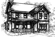 Craftsman Style House Plan - 3 Beds 2 Baths 1559 Sq/Ft Plan #17-2909 