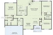 Contemporary Style House Plan - 3 Beds 2 Baths 2133 Sq/Ft Plan #17-149 Exterior 