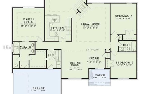 Exterior - Front Elevation 4 for Contemporary House Plan #17-149 - 3 bed, 2 bath