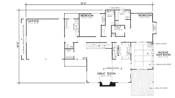 Home Plan - Contemporary Floor Plan - Main Floor Plan #320-1172