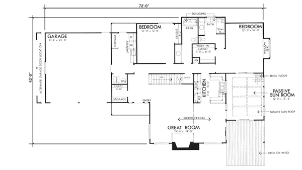 Architectural House Design - Contemporary Floor Plan - Main Floor Plan #320-1172