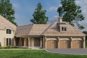 European Style House Plan - 4 Beds 3.5 Baths 4808 Sq/Ft Plan #923-392 