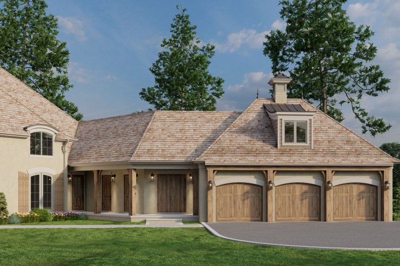 Dream House Plan - Exterior - Front Elevation 4 for European House Plan #923-392 - 4 bed, 3.5 bath