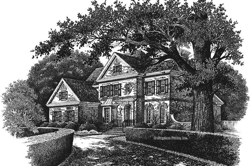 Home Plan - Exterior - Front Elevation 4 for Colonial House Plan #429-69 - 4 bed, 3 bath